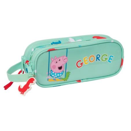 Portatodo Doble Peppa Pig George Menta 21 x 8 x 6 cm