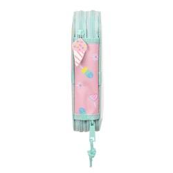 Plumier Doble Peppa Pig Ice cream Rosa Menta 12.5 x 19.5 x 4 cm (28 piezas)