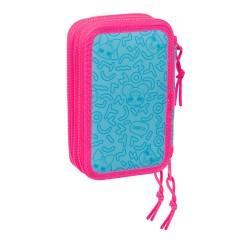 Plumier Triple LOL Surprise! Divas Azul 12.5 x 19.5 x 5.5 cm (36 Piezas)