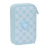 Plumier Doble Glow Lab Cisnes Azul 12.5 x 19.5 x 4 cm (28 piezas)