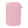 Plumier Doble Glow Lab Sweet home Rosa 12.5 x 19.5 x 4 cm (28 piezas)