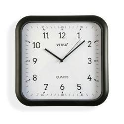 Reloj de Pared Versa Negro Plástico Cuarzo 3,5 x 28,5 x 29,5 cm