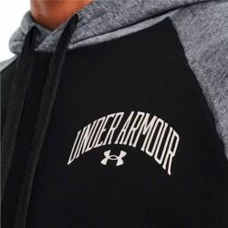 Sudadera con Capucha Hombre Under Armour  Wordmark Colorblock Negro