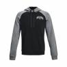 Sudadera con Capucha Hombre Under Armour  Wordmark Colorblock Negro