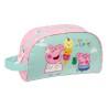 Neceser Escolar Peppa Pig Ice cream Rosa Menta 26 x 16 x 9 cm