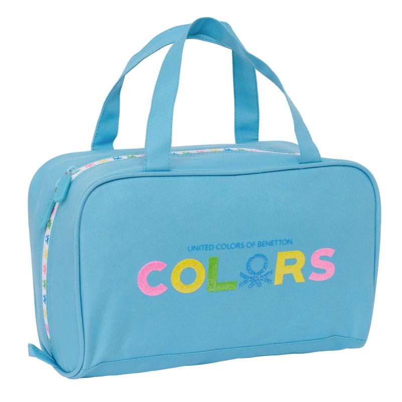 Neceser Escolar Benetton Spring Azul cielo 31 x 14 x 19 cm