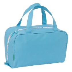 Neceser Escolar Benetton Spring Azul cielo 31 x 14 x 19 cm