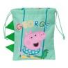 Portameriendas Peppa Pig 20 x 25 x 1 cm Saco Menta