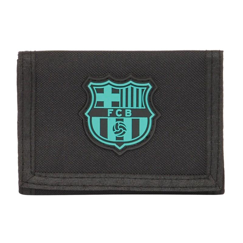 Cartera F.C. Barcelona Negro 12.5 x 9.5 x 1 cm