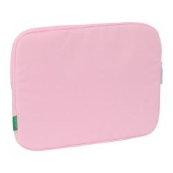 Funda para Portátil Benetton Pink Rosa 15,6'' 39,5 x 27,5 x 3,5 cm