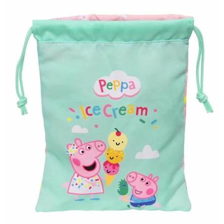 Portameriendas Peppa Pig Ice cream Saco 20 x 25 x 1 cm Rosa Menta