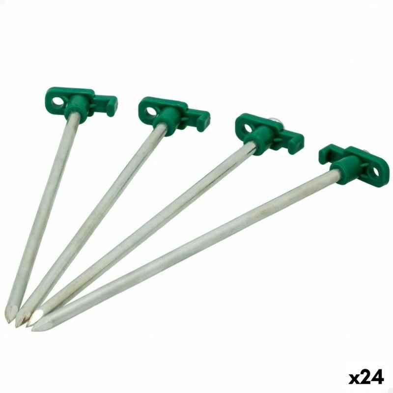 Piquetas para camping Aktive 25 cm 4 Piezas Ø 8 mm (24 Unidades)