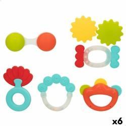 Set de sonajeros Colorbaby 6 Piezas 12,5 x 1,5 x 6,5 cm (6 Unidades)