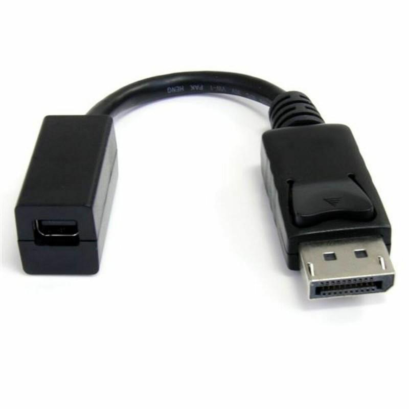 Adaptador Mini DisplayPort a DisplayPort Startech DP2MDPMF6IN          4K Ultra HD Negro