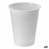 Set de vasos reutilizables Algon Blanco 50 Piezas 200 ml (18 Unidades)