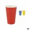 Set de Vasos Algon Desechables Cartón Multicolor 10 Piezas 450 ml (16 Unidades)