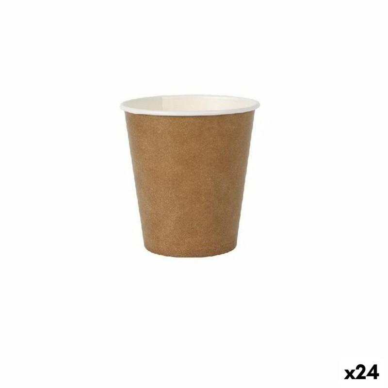 Set de Vasos Algon Desechables papel kraft 20 Piezas 120 ml (24 Unidades)