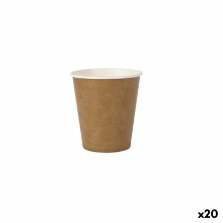 Set de Vasos Algon Desechables papel kraft 50 Piezas 120 ml (20 Unidades)