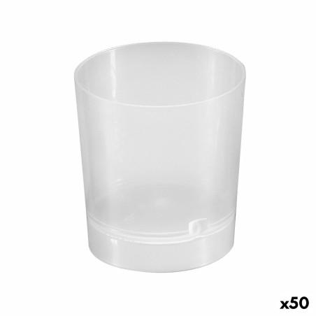 Set de Vasos de Chupito Algon Reutilizable Transparente 10 Piezas 35 ml (50 Unidades)