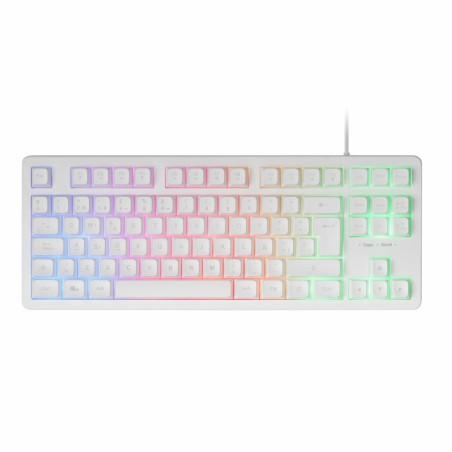 Teclado Mars Gaming MK023 TKL FRGB Blanco