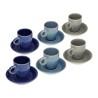 Juego de Tazas de Café Versa Cerámica (3,6 x 6,6 x 5,5 cm) (12 Piezas)