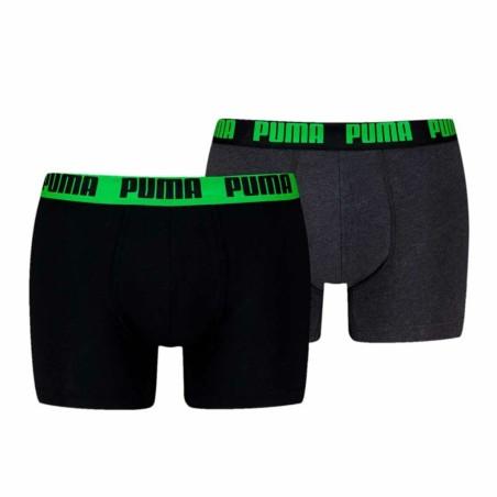 Bóxer de Hombre Puma EVERRYDAY BASIC 701226387 018 2 Unidades Verde Negro