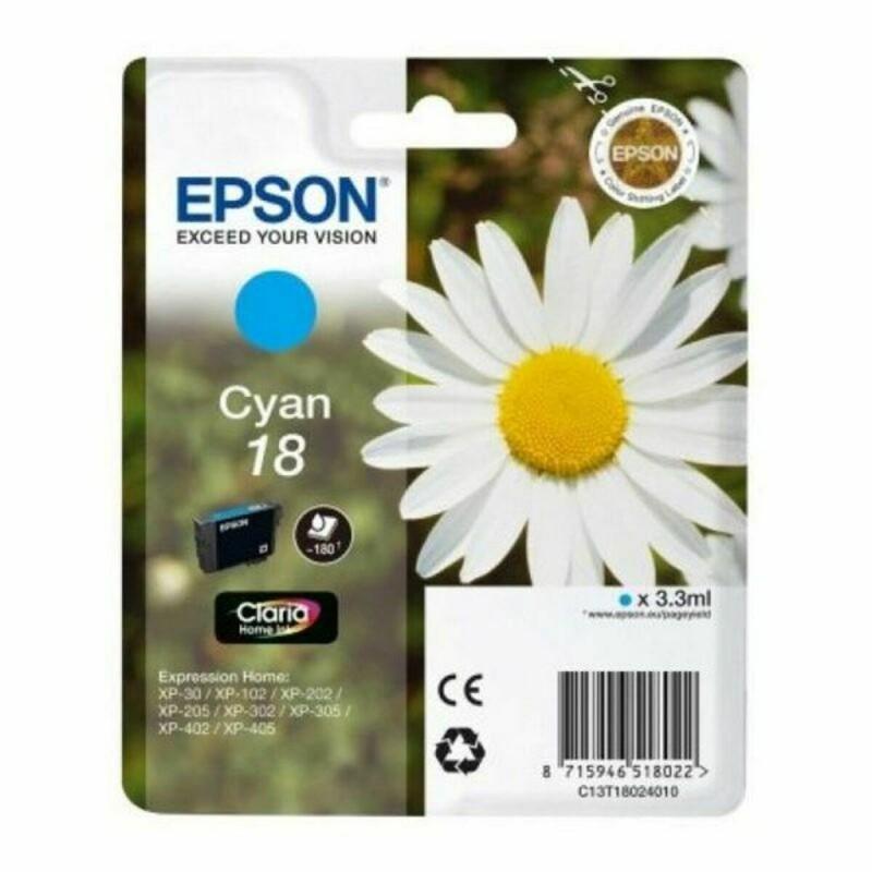 Cartucho de Tinta Original Epson C13T18024012 Cian