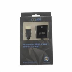 Cable HDMI iggual IGG317303 Negro WUXGA