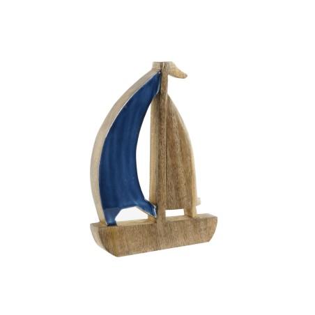 Figura Decorativa Home ESPRIT Azul Natural Mediterráneo 17 x 2,5 x 25 cm