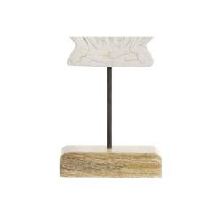 Figura Decorativa Home ESPRIT Blanco Natural Concha Mediterráneo 18 x 5 x 28 cm