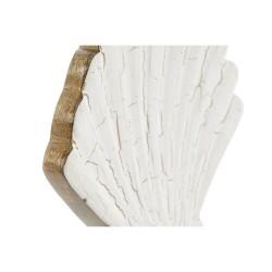 Figura Decorativa Home ESPRIT Blanco Natural Concha Mediterráneo 18 x 5 x 28 cm