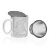 Taza con Filtro para Infusiones Versa Gris Gres