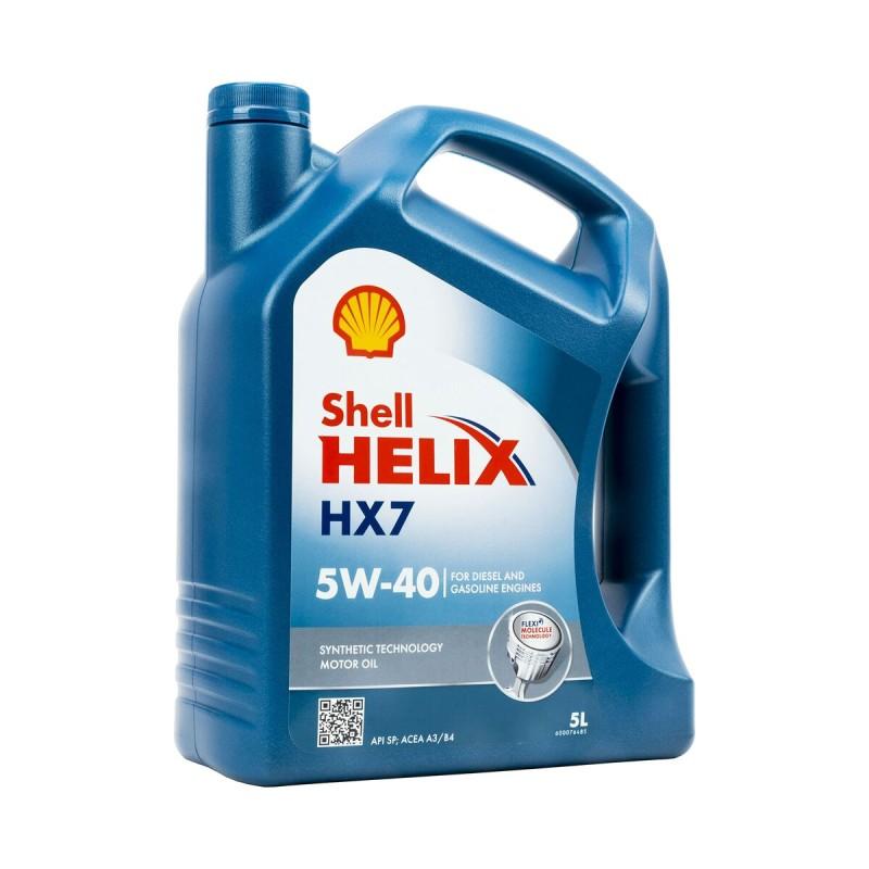 Aceite de Motor para Coche Shell Helix HX7 5W40 5 L