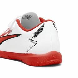 Zapatillas de Fútbol Sala para Niños Puma Ultra Play It V Rojo Blanco Unisex