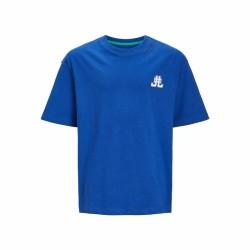 Camiseta de Manga Corta Infantil Jack & Jones Jorcole Back Print Azul oscuro