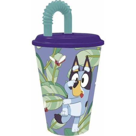 Vaso con Pajita Bluey 430 ml