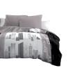 Funda Nórdica HOME LINGE PASSION Blanco Negro/Gris 220 x 240 cm