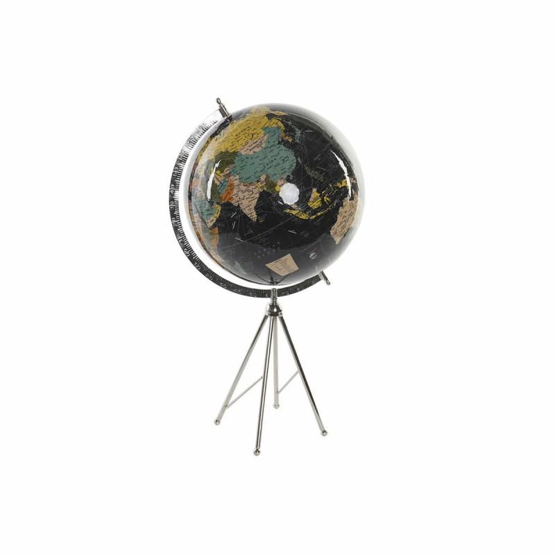 Globo Terraqueo DKD Home Decor Negro Metal Papel Plástico 31 x 33 x 60 cm