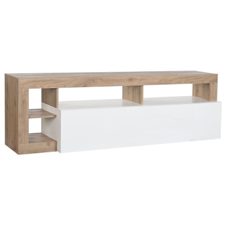 Mueble de TV DKD Home Decor Blanco Marrón Metal Madera MDF 184 x 42 x 58 cm