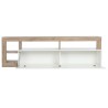 Mueble de TV DKD Home Decor Blanco Marrón Metal Madera MDF 184 x 42 x 58 cm