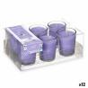 Set de Velas Perfumadas 16 x 6,5 x 11 cm (12 Unidades) Vaso Lavanda