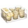 Set de Velas Perfumadas 16 x 6,5 x 11 cm (12 Unidades) Vaso Vainilla