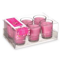 Set de Velas Perfumadas 16 x 6,5 x 11 cm (12 Unidades) Vaso Orquídea