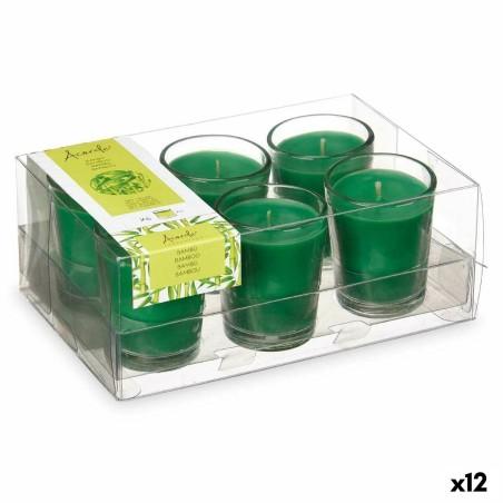 Set de Velas Perfumadas 16 x 6,5 x 11 cm (12 Unidades) Vaso Bambú