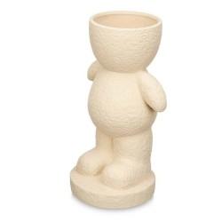 Figura Decorativa Beige 19 x 31 x 15 cm Jarrón (4 Unidades)