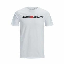 Camiseta de Manga Corta Hombre JJECORP LOGO TEE SS O-NECK NOSS  Jack & Jones  12137126  Blanco