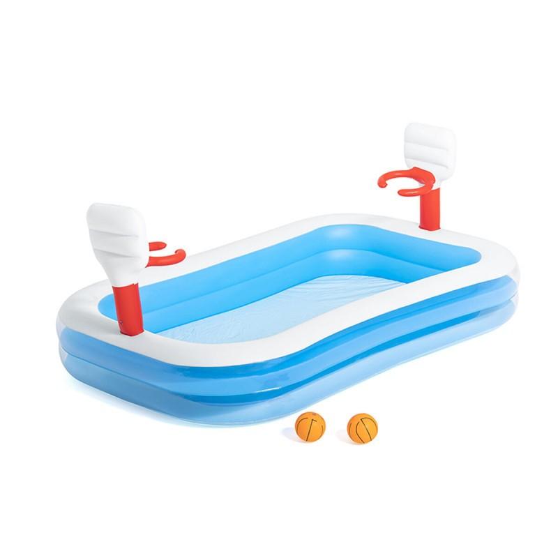 Piscina Hinchable para Niños Bestway 636 L Baloncesto 254 x 168 x 102 cm