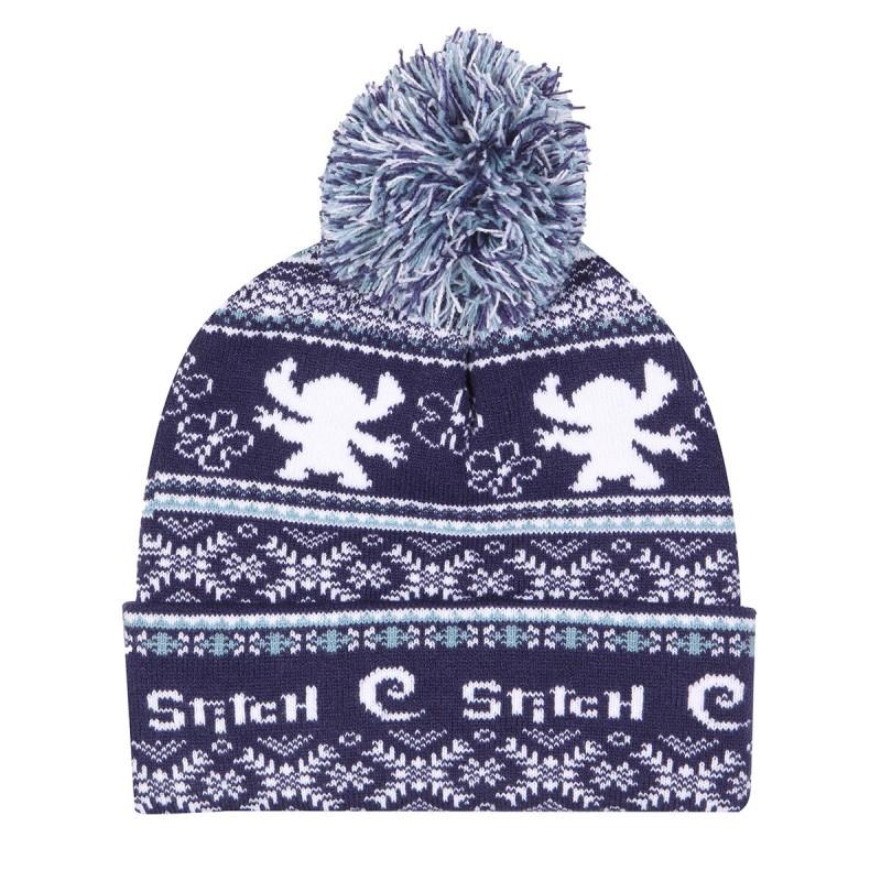 Gorro Stitch Fair Isle Pom Beanie Azul marino