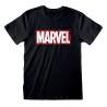 Camiseta de Manga Corta Unisex Marvel Negro