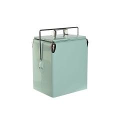 Nevera Portátil Home ESPRIT Verde PVC Metal Acero Polipropileno 17 L 32 x 24 x 43 cm